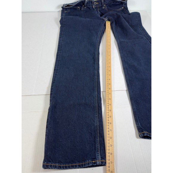 Banana Republic Straight Dark Wash Denim Jeans Men 32x32 Cotton - Picture 4 of 8